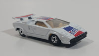 Unknown Maker Lamborghini Countach #33 White Die Cast Toy Exotic Car Vehicle