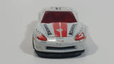 2012 Hot Wheels HW Main Street '11 Corvette Grand Sport Roanoke Fire-EMS White Die Cast Toy Sports Car Vehicle