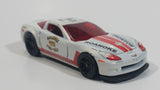 2012 Hot Wheels HW Main Street '11 Corvette Grand Sport Roanoke Fire-EMS White Die Cast Toy Sports Car Vehicle