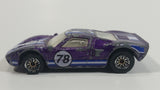 2001 Hot Wheels Ford GT - 40 #78 Purple Die Cast Toy Race Car Vehicle