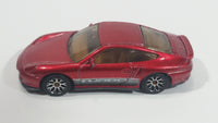 2005 Matchbox Buried Treasure Porsche 911 Turbo Metalflake Red Die Cast Toy Luxury Sports Car Vehicle