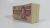 Rare Hard to find $1000 Canadian Dollar Paper Bill Stack Plastic Coin Bank