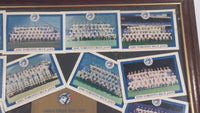 Maxwell House Limited Edition Team Cards 1977-1992 Toronto Blue Jays MLB Baseball Team Set of 16 Cards in Wooden Frame 12 1/4" x 15 1/4"