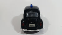 Sunnyside Superior Volkswagen Beetle Bug Police Highway Patrol SS5702 Black 1/43 Scale Pull Back Motorized Friction Toy Car Vehicle with Opening Hood and Doors