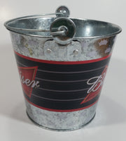 2006 Anheuser-Busch Budweiser King of Beers Galvanized Metal Ice Bucket Pail with Handle Bar Beer Collectible