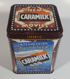 Cadbury's Caramilk at the Movies Chocolate Candy Bar Cinema Film Themed Tin Metal Hinged Container 1 of 3 in Series Snack Sweets Collectible