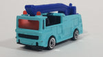 2002 Matchbox Snorkel Fire Truck Light Blue Die Cast Toy Car Vehicle McDonald's Happy Meal #4