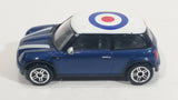 RealToy BMW New Mini Cooper Target Bullseye Dark Blue 1/56 Scale Die Cast Toy Car Vehicle