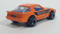 Majorette Mazda RX7 No. 257 Orange 1/56 Scale Die Cast Toy Car Vehicle with Opening Doors