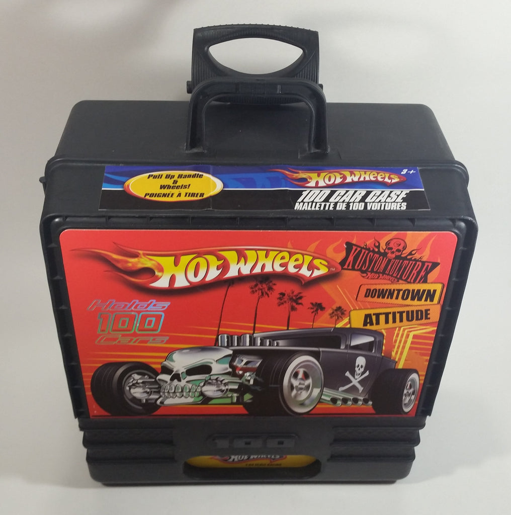 2010 Hot Wheels 100 Car Carry Case 164 Scale Black Die Cast Toy Car V Treasure Valley 4316