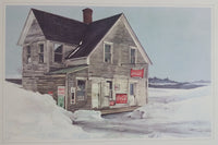 Vintage 1972 Tom Anthes Coca-Cola Abandoned Littles Grocery Store Print Sign Lithograph No Frame Just the Print 9 3/8" x 14 3/8"