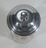Tablecraft Coca-Cola Glass and Metal 11" Tall Straw Holder Beverage Collectible