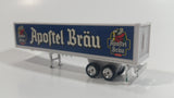 Rare Golden Wheels Apostel Brau Beer White and Blue Semi Trailer Plastic Die Cast Toy Car Vehicle