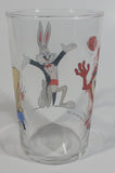 1990 Warner Bros. Looney Tunes Yosemite Sam Taz Tasmanian Devil Bugs Bunny Football Themed Cartoon Character 4" Tall Glass Cup TV Show Collectible