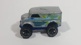 2014 Hot Wheels HW Off-Road Daredevils Monster Dairy Delivery Silver Grey Truck Die Cast Toy Car Vehicle