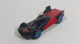 2015 Hot Wheel DC Universe Superman Man of Steel Metalflake Dark Blue Red Die Cast Toy Superhero Car Vehicle