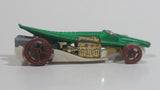 2011 Hot Wheels Thrill Racers Jungle Croc Rod Green and Gold Chrome Die Cast Toy Car Vehicle
