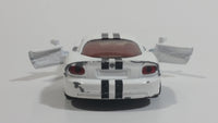 Siku 1434 Dodge Viper SRT10 White Die Cast Toy Car Vehicle with Opening Doors - Missing Driver Side Tire