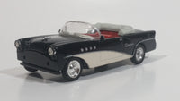 New Ray City Cruisers 1955 Buick Century Convertible 1/43 Scale Black and White Die Cast Toy Car Vehicle - Missing Front Bumper