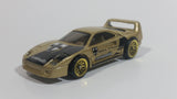 1998 Hot Wheels Dash 4 Cash Ferrari F40 Gold Die Cast Toy Dream Luxury Super Car Vehicle Opening Rear Mount Engine