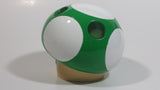 Extremely Hard to find Rare 2012 Nintendo Super Mario Video Game 1-UP Free Man Green and White Mushroom Shaped Ceramic Toothbrush Holder