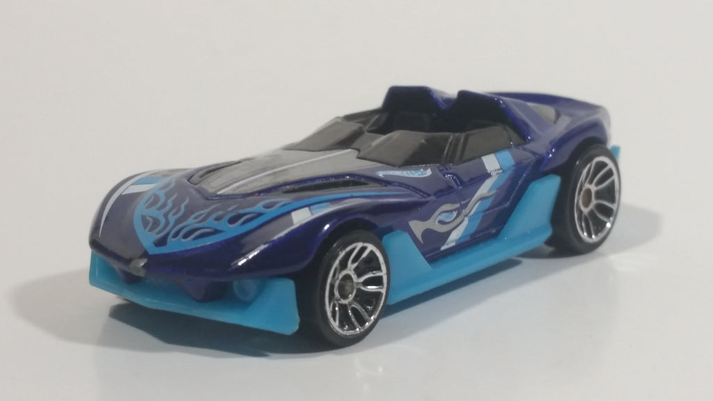2012 Hot Wheels HW Code Cars Yur So Fast Ferrari Metallic Dark Blue Di ...