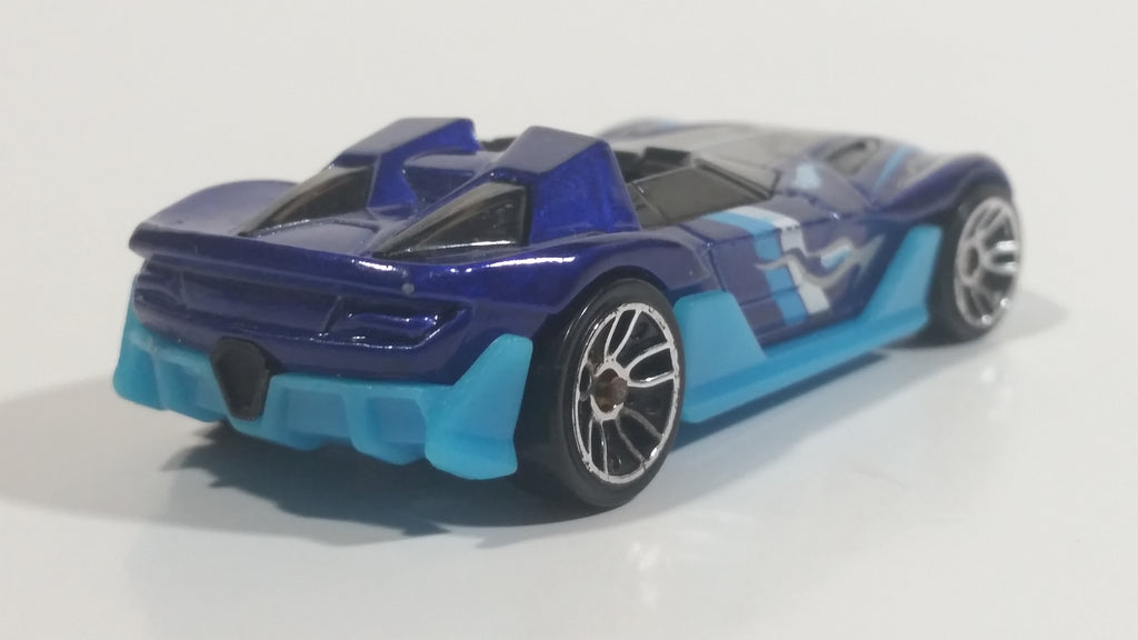 2012 Hot Wheels HW Code Cars Yur So Fast Ferrari Metallic Dark Blue Di ...