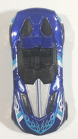 2012 Hot Wheels HW Code Cars Yur So Fast Ferrari Metallic Dark Blue Die Cast Toy Car Vehicle