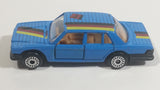 Unmarked Brand Blue Sedan "MB" Die Cast Toy Car Vehicle with Opening Doors