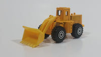 Unknown Brand Tractor Bull Dozer Yellow Plastic and Metal Die Cast Toy Car Construction Equipment Machinery Vehicle