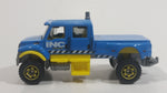2014 Matchbox MBX Construction International CXT Blue Semi Truck Die Cast Toy Car Vehicle