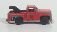 Vintage Buddy L "Metal Made"  Mini Fire Dept. Tow Truck Red Die Cast Toy Car Vehicle