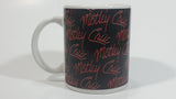 2009 Motley Crue Black with Red Writing Ceramic Coffee Mug Music Rock Band Collectible