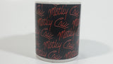 2009 Motley Crue Black with Red Writing Ceramic Coffee Mug Music Rock Band Collectible