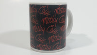 2009 Motley Crue Black with Red Writing Ceramic Coffee Mug Music Rock Band Collectible