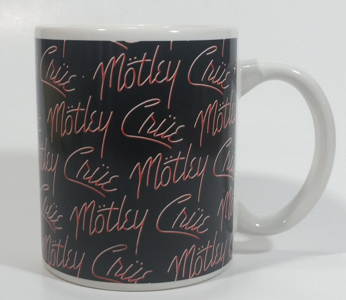 2009 Motley Crue Black with Red Writing Ceramic Coffee Mug Music Rock ...