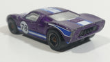 2001 Hot Wheels Ford GT - 40 #78 Purple Die Cast Toy Race Car Vehicle