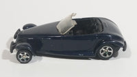 Maisto 2001 Chrysler Prowler Convertible Dark Midnight Black Blue Die Cast Toy Car Vehicle