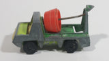 Vintage PlayArt Cement Mixer Green and Orange Die Cast Toy Car Construction Building Equipment Vehicle - Missing half the Barrel - Hong Kong