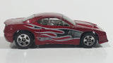 2010 Hot Wheels V-Drop Rapid Transit Metallic Dark Red Die Cast Toy Car Vehicle