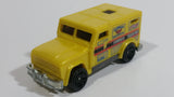 2013 Hot Wheels HW City City Works Armored Transport Yellow Plastic Body Die Cast Toy Car Vehicle