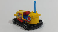 2014 Hot Wheels HW Race Track Aces Bump Around Yellow Die Cast Toy Amusement Park Fair Ride Bumper Car Vehicle