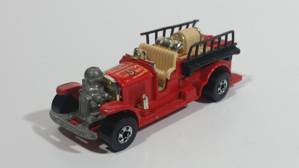 1982 Hot Wheels Old Number 5 Fire Truck Red Die Cast Toy Firefighting ...