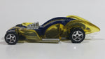 2008 Hot Wheels I Candy Yellow Purple Plastic Body LED Die Cast Toy Car Vehicle McDonald's Happy Meal