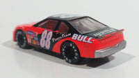 Unknown Brand #88 NASCAR "Super Racing" "BULL" "Power Team" Neon Orange and Black Die Cast Toy Race Car Vehicle