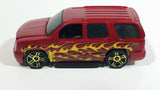 2010 Hot Wheels Haulers '07 Cadillac Escalade Dark Red Die Cast Toy Car SUV Vehicle