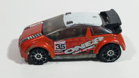 2004 Hot Wheels First Editions Realistics Super Gnat Orange Die Cast Toy Car Vehicle