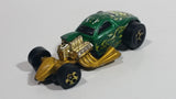 2004 Hot Wheels Demonition 1/4 Mile Coupe Green and Gold Die Cast Toy Car Vehicle