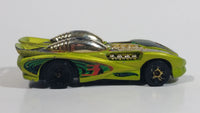 2003 Hot Wheels Track Aces Splittin' Image II Lime Green Die Cast Toy Car Vehicle