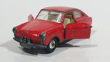 Vintage Lesney Matchbox Series Volkswagen 1600TL Red No. 67 Die Cast Toy Car Vehicle With Opening Doors